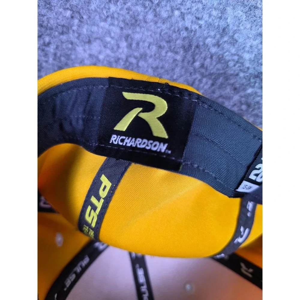 Richardson‎ PTS20 Baseball Cap Mens XS-SM Yellow Blue Embroidered S Ace Flag Hat